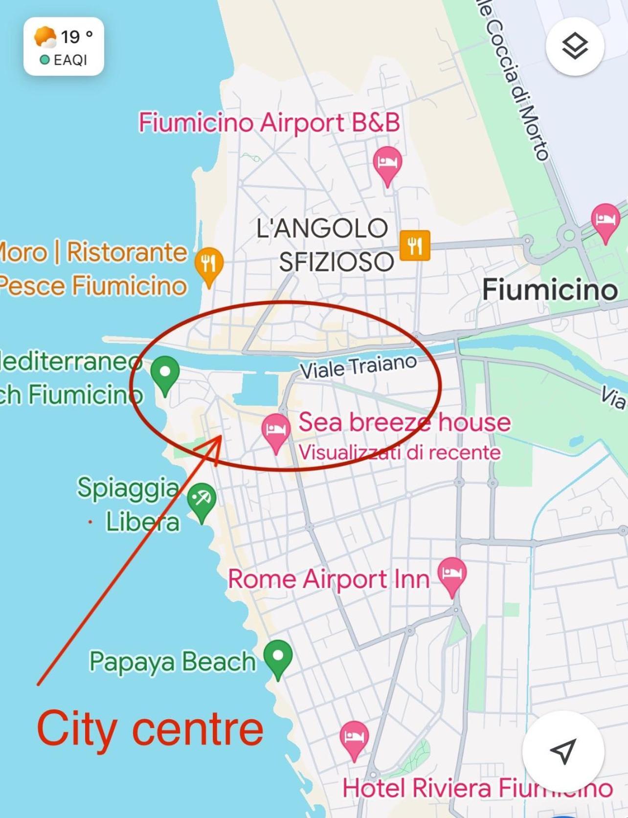 Sea Breeze House Apartment Fiumicino Luaran gambar